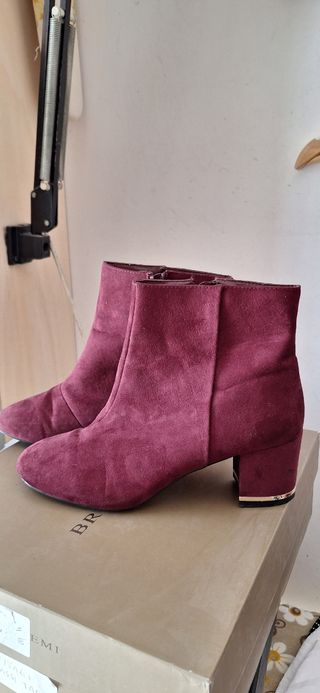 Stivaletti con tacco Primark Bordeaux