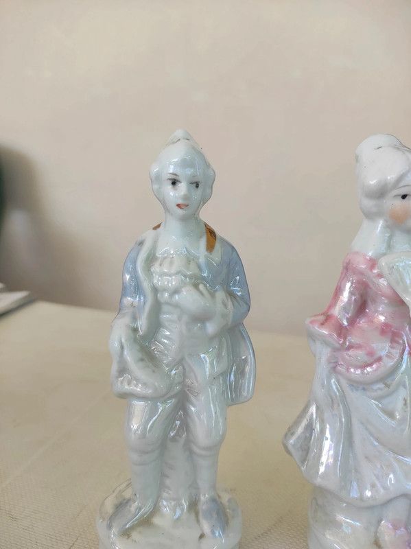 Pareja decoración época clásica en perfecto estado