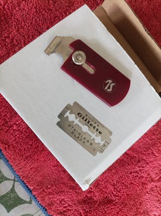 Porta lamette barba vintage