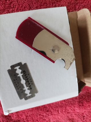 Porta lamette barba vintage