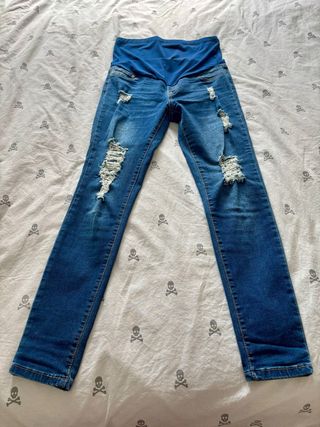 Vaquero premama azul