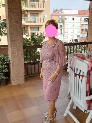 Vestido fiesta lentejuelas de firma