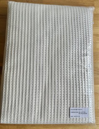 Colcha algodón crema 180x270cm
