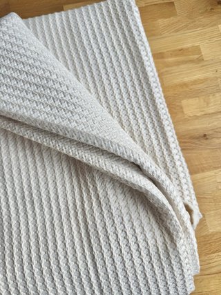 Colcha algodón crema 180x270cm
