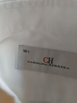 Camisa Carolina Herrera blanca - Talla 16 1/2