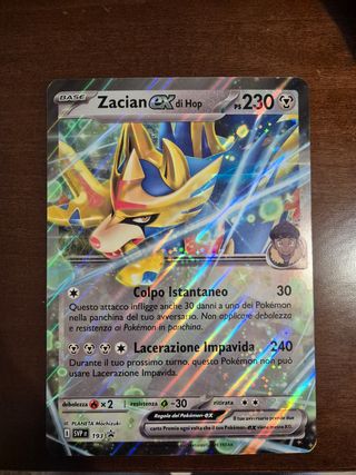 Lotto Carte Pokemon Wooloo, Dubwool, Zacian ex