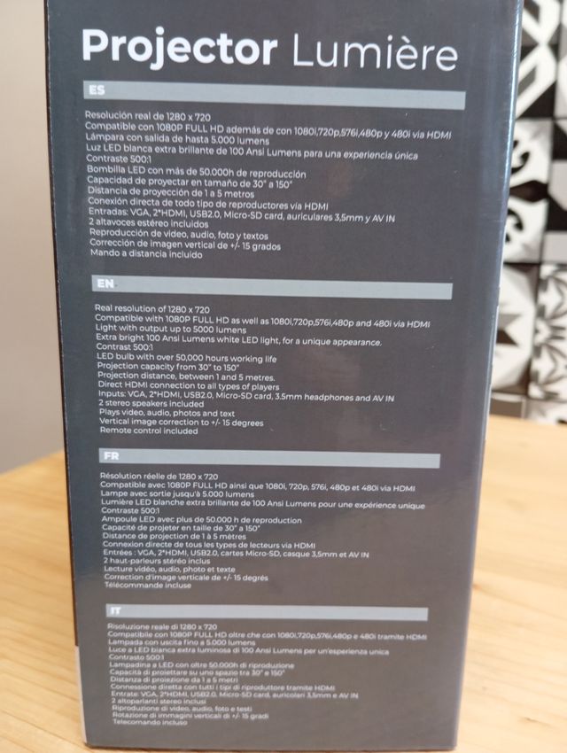 Proyector Prixton Lumiere 1080p