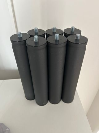 Juego de patas de somier tapizado