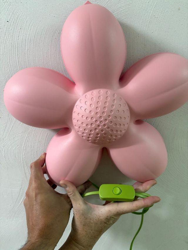 Lámpara flor rosa | Decoración infantil