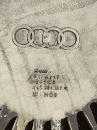 Juego de 4 tapacubos originales Audi clásico de15"
