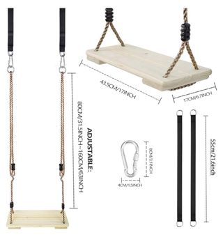 Altalene in legno per bambini KINSPORY