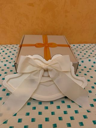 Thun Coppia angeli con targhetta media