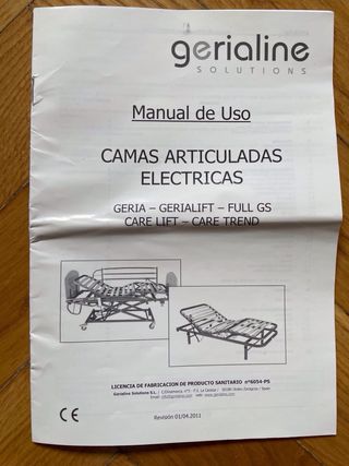 Cama articulada electrica Geriaine full GS.