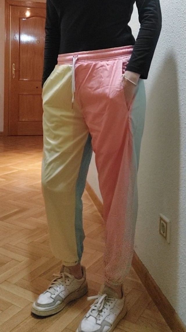 Pantalón chándal multicolor