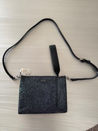Bolso Parfois negro con purpurina