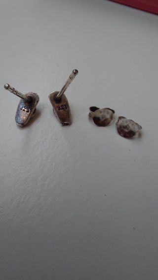 Pendientes mini plata de ley