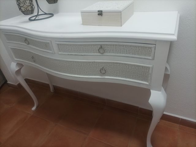 Mueble consola entrada blanco