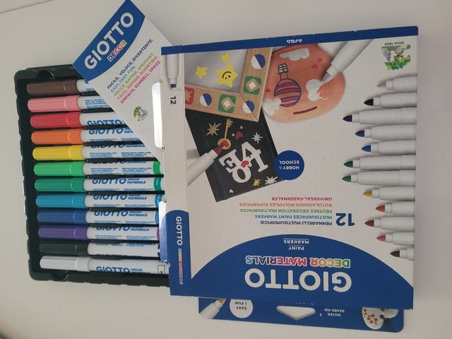 Rotuladores Giotto Decor Materials 12uds
