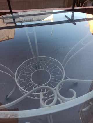Mesa de exterior metal