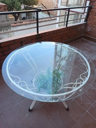 Mesa de exterior metal