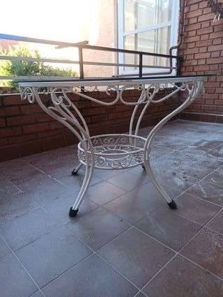 Mesa de exterior metal