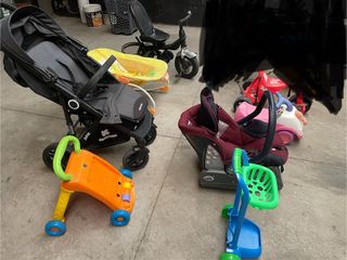 Silla paseo+coche+juguetes bebé
