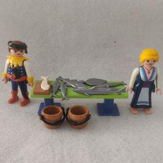Playmobil pescadería: figuras y accesorios