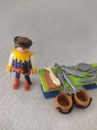 Playmobil pescadería: figuras y accesorios
