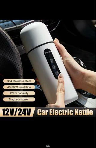 Hervidor electrico para coche