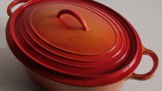 Olla vintage Le Creuset 14cm naranja