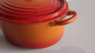 Olla vintage Le Creuset 14cm naranja