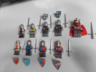 Lego cavalieri medievali inglesi e francesi