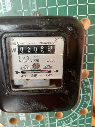 Vecchio Contatore per corrente