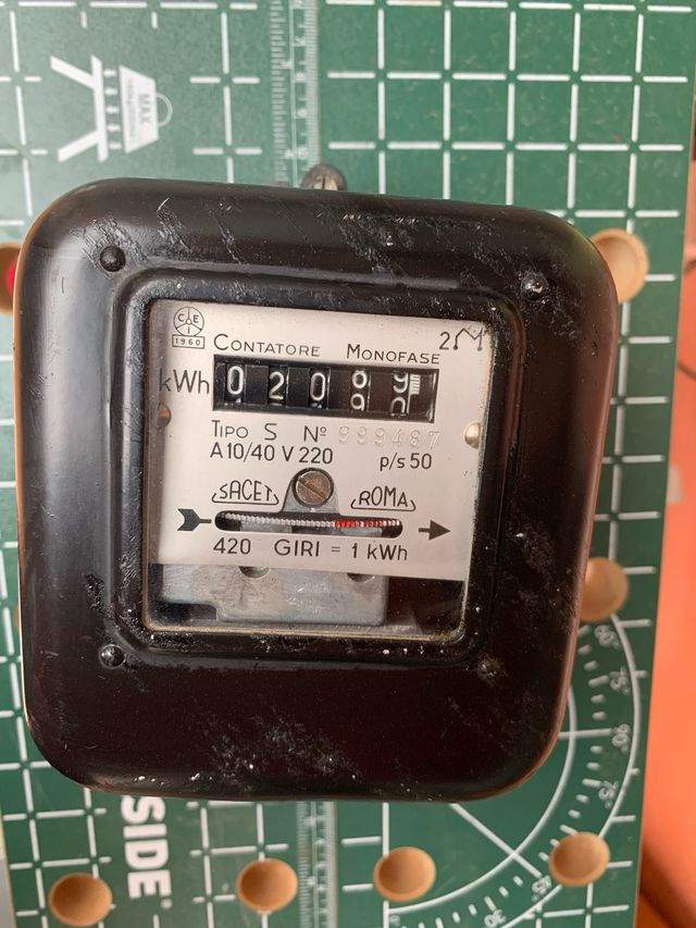 Vecchio Contatore per corrente