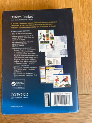 Diccionario Oxford Pocket para estudiantes de i...