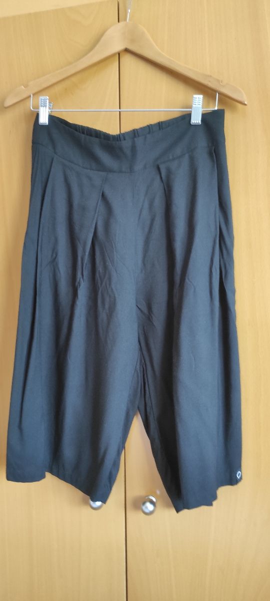 Bermuda negra verano - Pantalón ancho