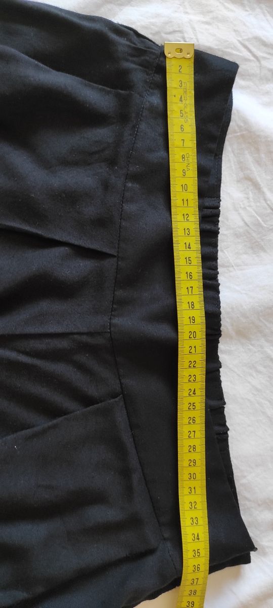 Bermuda negra verano - Pantalón ancho