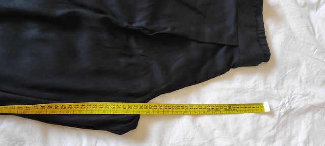 Bermuda negra verano - Pantalón ancho