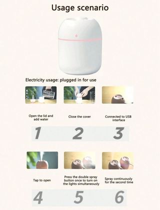 Mini humidificador habitación