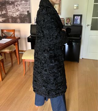 Abrigo de astracán auténtico