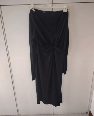 Vestito nero premaman maniche lunghe