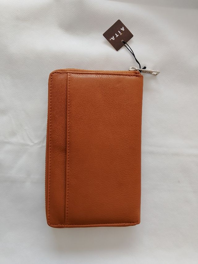 Cartera billetera Aïta Piel Marrón