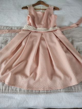 Vestido cóctel/comunión rosa