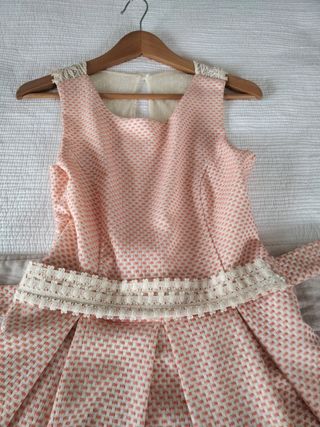 Vestido cóctel/comunión rosa