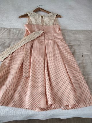 Vestido cóctel/comunión rosa