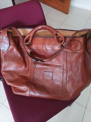 Bolso Piel Marrón - Viaje