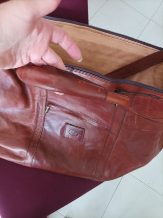 Bolso Piel Marrón - Viaje