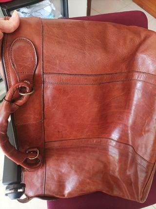 Bolso Piel Marrón - Viaje