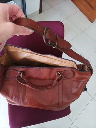 Bolso Piel Marrón - Viaje