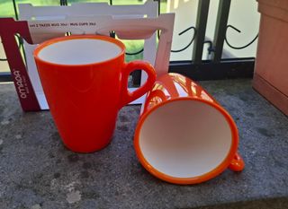 Omada coppia di tazze mug  300ml senza  BPA aranci